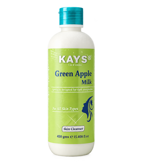 Kay's Green Apple Milk Skin Cleanser 450g – Specially Designed for Dark Complexion, For All Skin Types