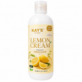 Kay's Lemon Cream 500ml bottle on white background