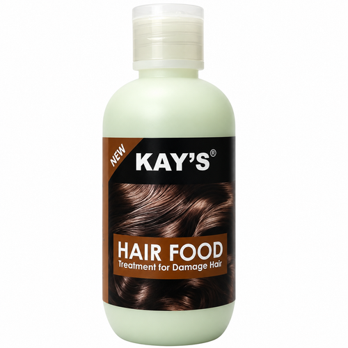 Kay's Hair Food Treatment for Damaged Hair bottle on white background
