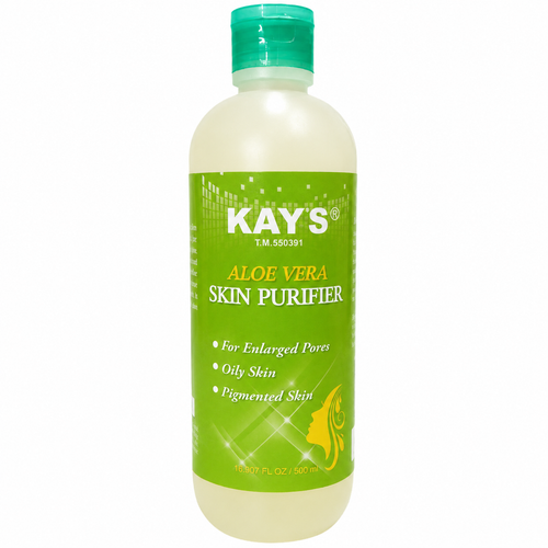 Kay's Aloe Vera Skin Purifier Toner 500ml - For Enlarged Pores, Oily & Pigmented Skin