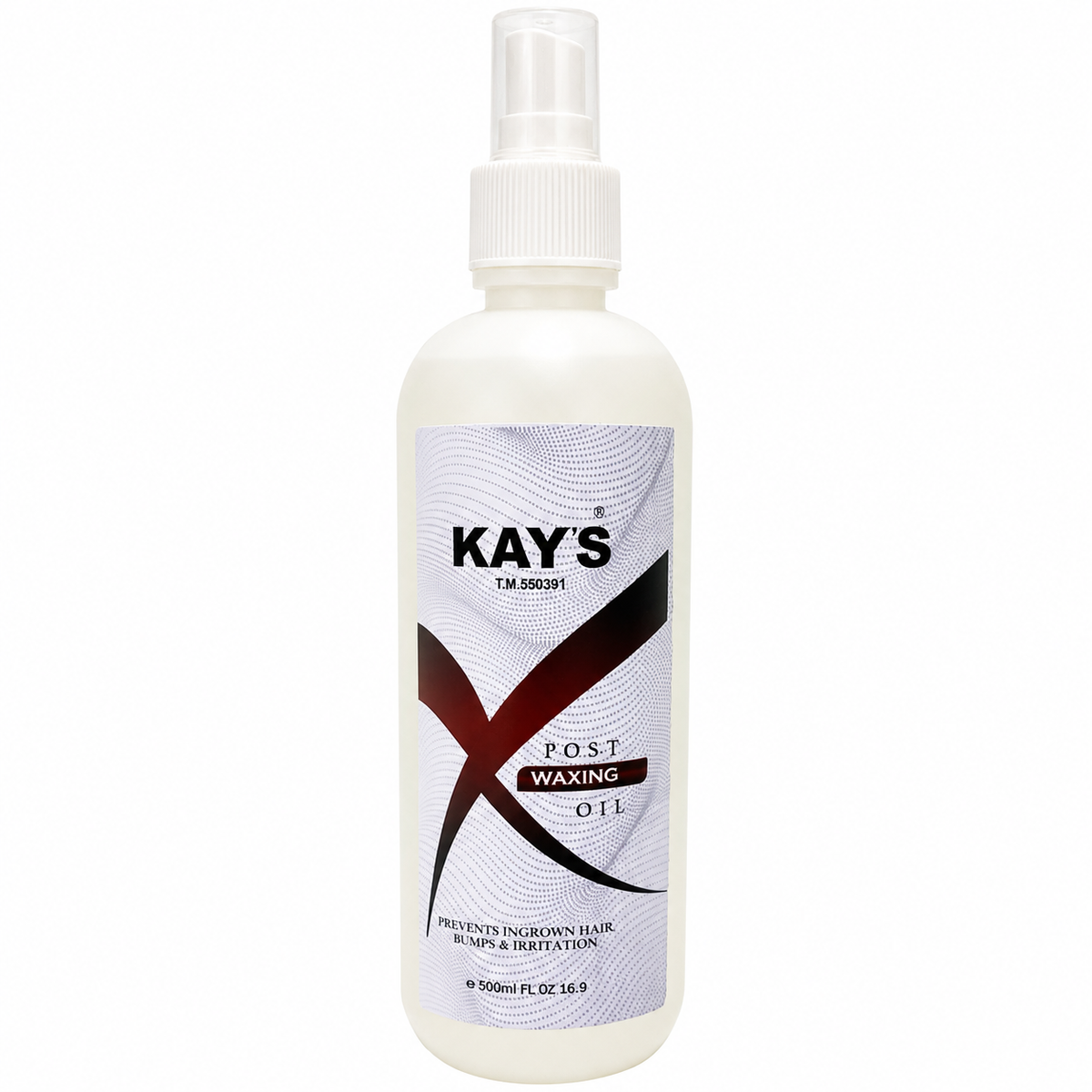 Kay's Post Waxing Oil 500ml - Prevents Ingrown Hair, Bumps & Irritation