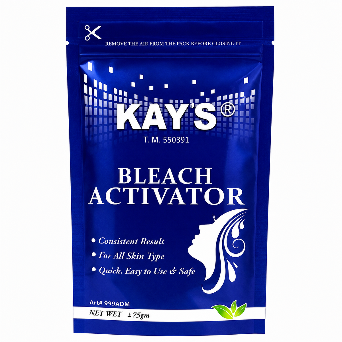 Kay's Bleach Activator Powder 75g - Consistent Results, For All Skin Types, Quick & Safe